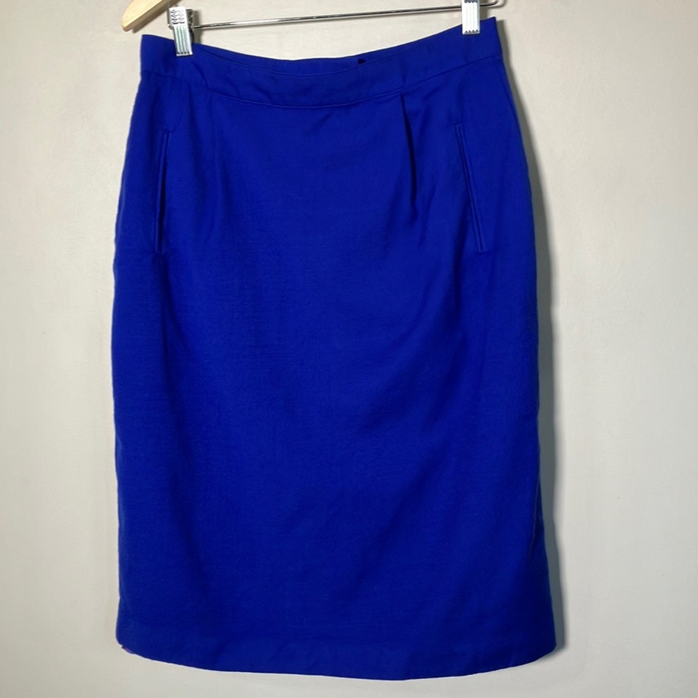 vintage pencil skirt Wool Braemar by Diana Charles blue Midi women’s size 14